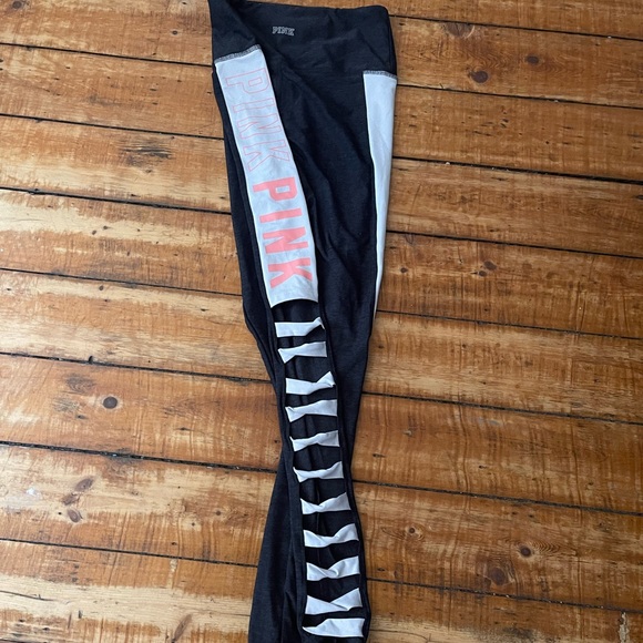 PINK Victoria Secret Leggings w/cut out details - so cool - Picture 1 of 7
